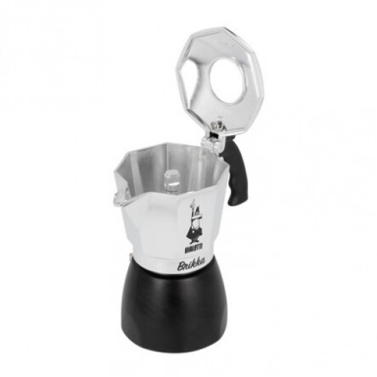 Кафеварка Bialetti Brikka NEW, Сребрист/Черен, 2ч