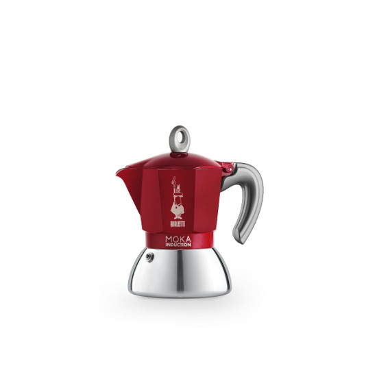 Bialetti Кафеварка Moka Induction 2 чаши червена