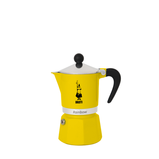 Кафеварка Bialetti Linea Rainbow жълта за 3 чаши