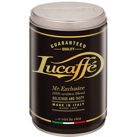 Barattolo Lucaffe Mr. Exclusive 100% Arabica - 250гр кафе на зърна