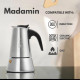 Кафеварка Madamin, Moka Pot, 6 чаши, черна дръжка | Kimbo | Друго |