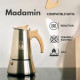 Кафеварка Madamin, Moka Pot, 6 чаши, Кафява дръжка | Кафеварки | Кафемашини |
