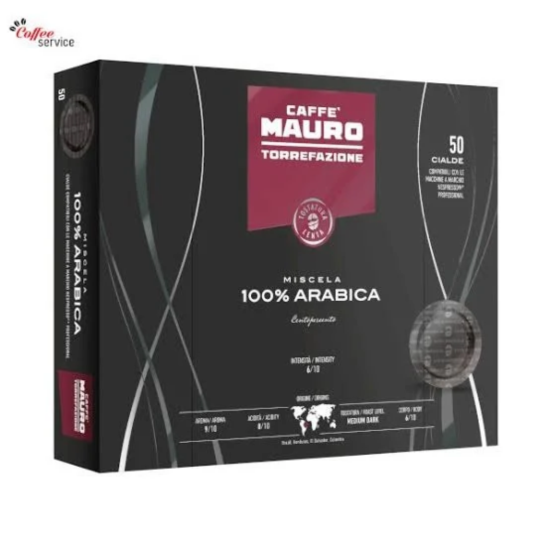 Кафе капсули Caffe Mauro CENTOPERCENTO 100% Arabica Nespresso Pro 50бр.