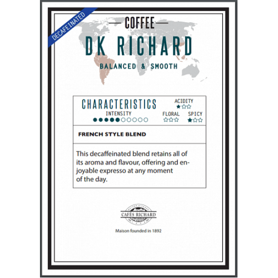 Cafés Richard DK Richard - безкофеиново кафе на зърна 500 гр.