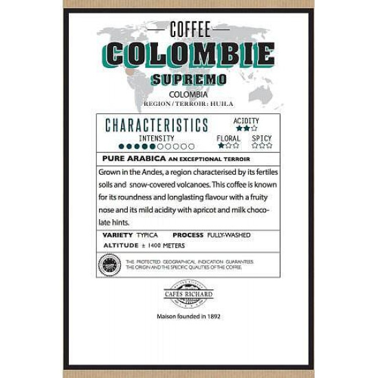 Cafés Richard Colombie Supremo - кафе на зърна 500 гр.
