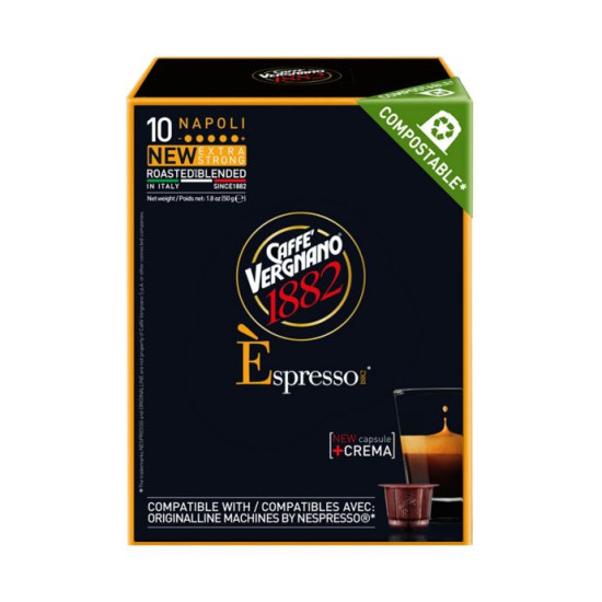 Vergnano Napoli 10бр Nespresso съвместими капсули