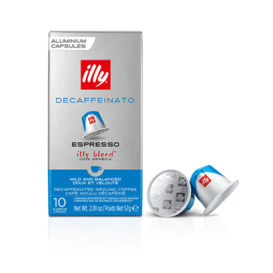 Illy Espresso Decaffeinato Nespresso съвместими капсули 