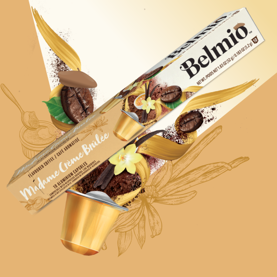 Belmio ПРОМО ПАКЕТ Madame Créme Brulée 120 бр. Nespresso съвместими капсули с вкус на Крем Брюле
