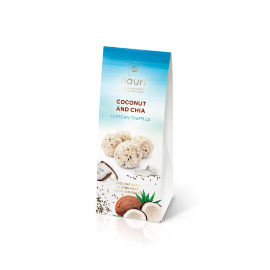 Веган трюфели с кокос и чия Nouri, 10бр