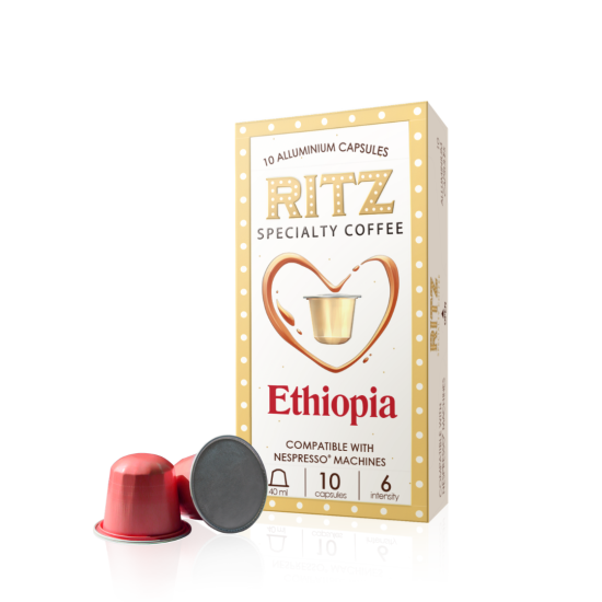 Ritz Спешълти кафе Етиопия Абисиния 10бр Nespresso съвместими капсули