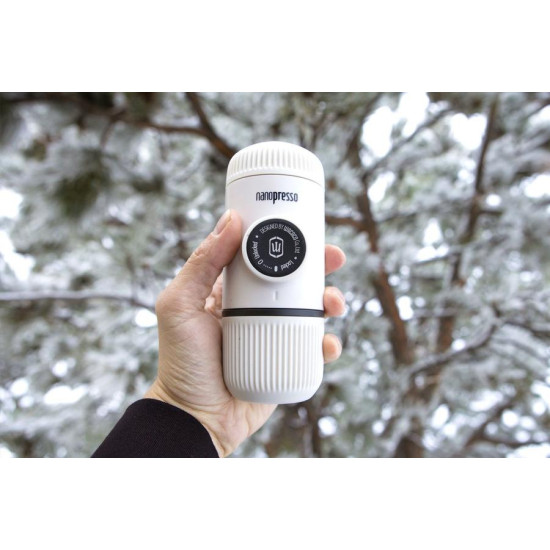 Wacaco® Nanopresso Chill White + калъф – Преносима портативна машина за еспресо