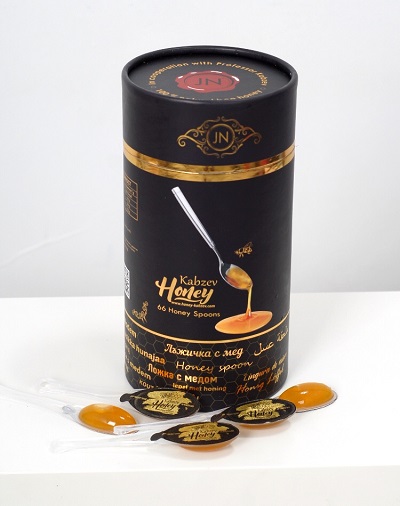 Kabzev Honey Spoons кутия лъжички с мед 55 бр.