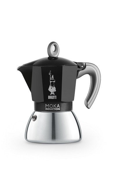 Bialetti Кафеварка Moka Induction 4 чаши черна
