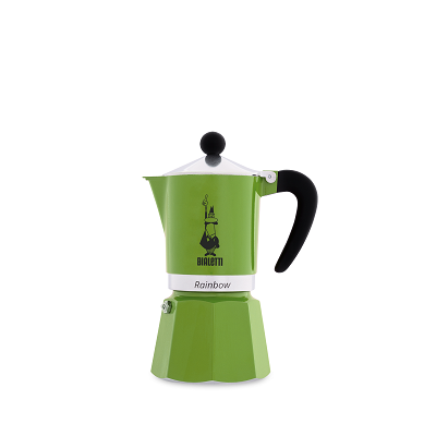 Кафеварка Bialetti Linea Rainbow зелена за 3 чаши
