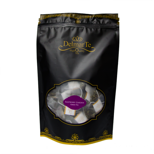 DelmarTe Premium - Raspberry Garden, зелен и горски чай на сашета 50бр