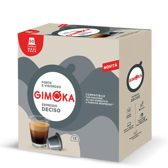 GIMOKA Deciso – капсули Nespresso 50 бр. | Nespresso съвместими | Кафе капсули |