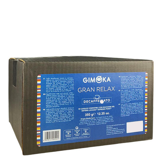 GIMOKA Decaffeinato - капсули "Espresso Point" 50 бр. | Lavazza Point съвместими | Кафе капсули |