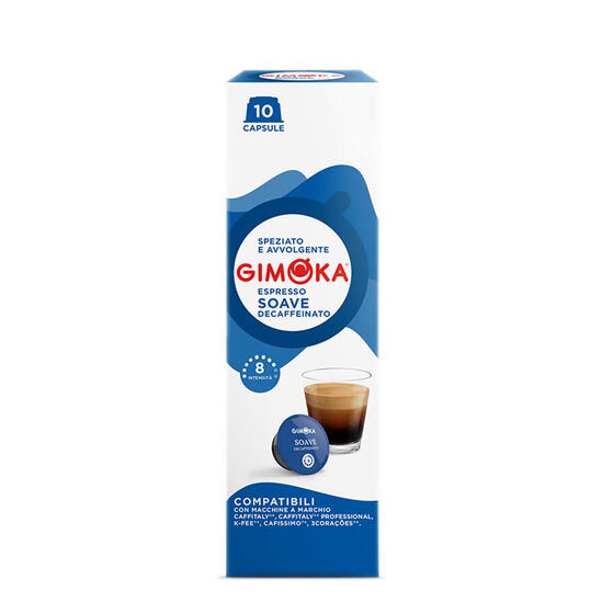 GIMOKA Soave Decaffeinato – капсули "Caffitaly" 10 бр. | Cafissimo съвместими | Кафе капсули |