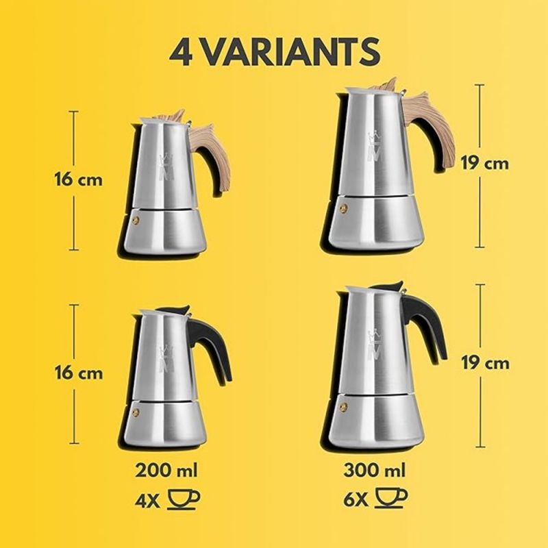Кафеварка Madamin, Moka Pot, 6 чаши, Кафява дръжка | Кафеварки | Кафемашини |