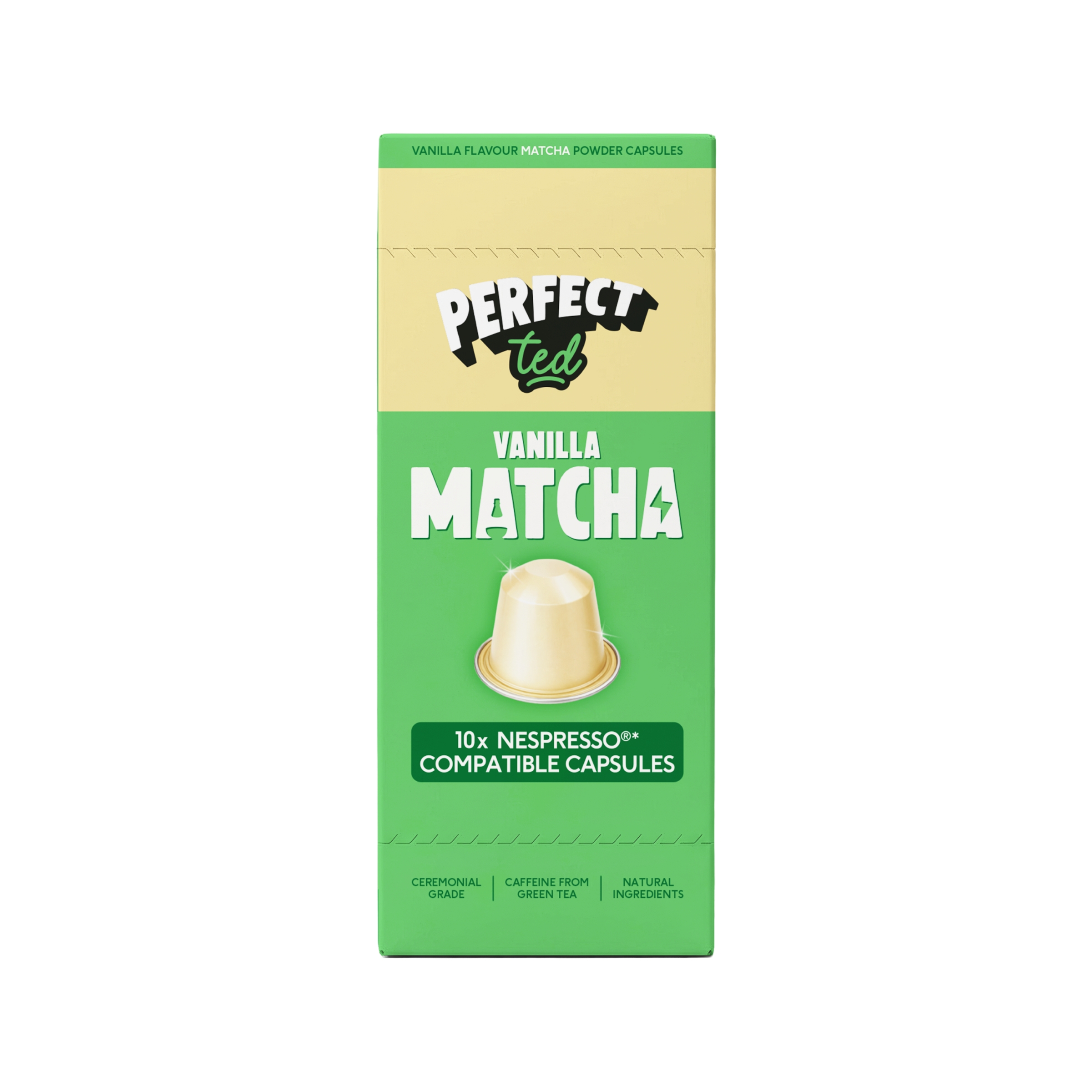 PerfectTed Матча Nespresso Капсули Ванилия 10бр | Nespresso съвместими | Кафе капсули |