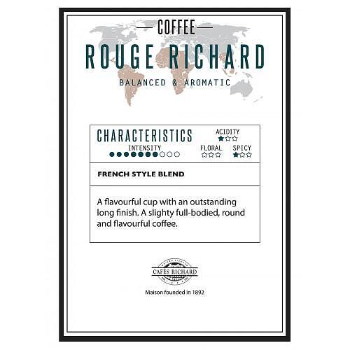 Cafés Richard Rouge Richard - кафе на зърна 500 гр. | Кафе на зърна | Кафе |