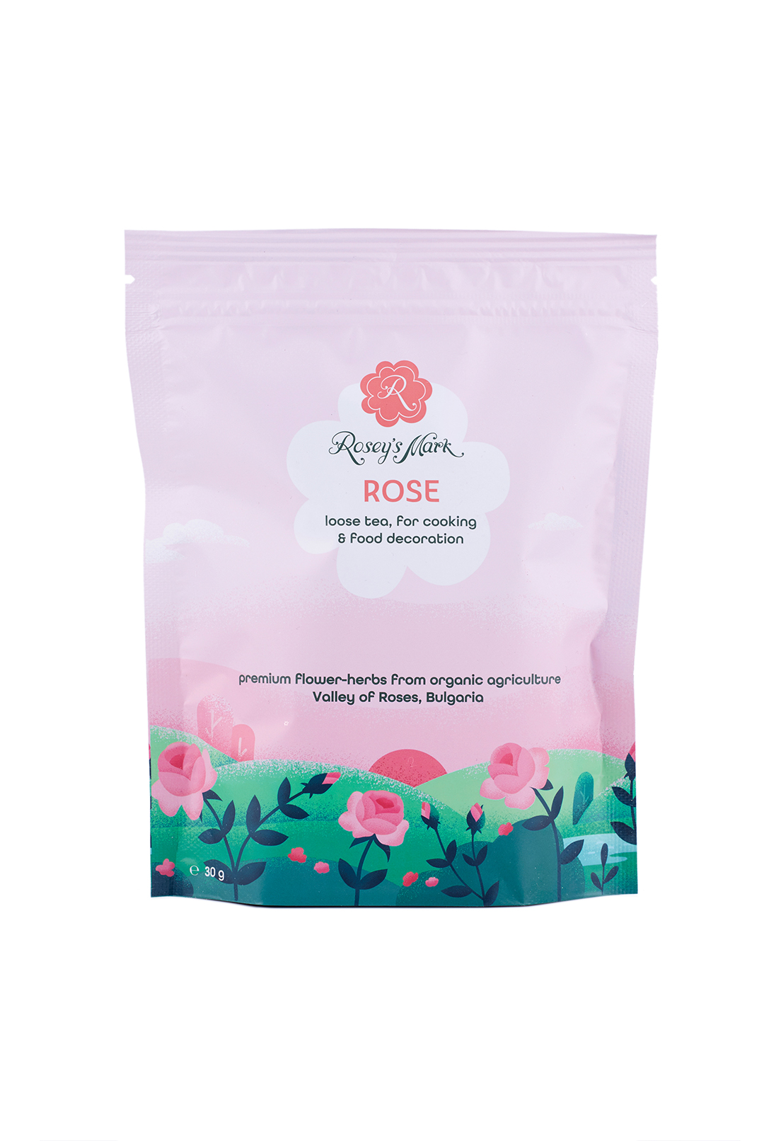 Rosey's Mark Роза насипен чай, за готвене и декорация на храна 30 гр