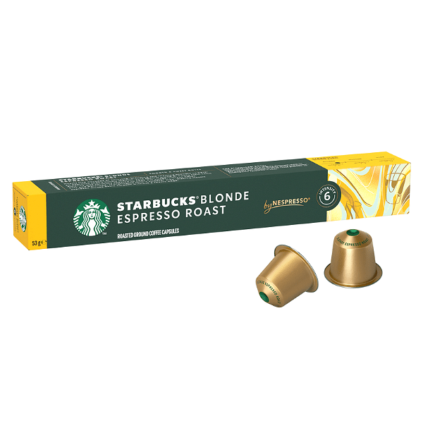 Starbucks Espresso Blonde 10бр Nespresso съвместими капсули | Nespresso съвместими | Кафе капсули |