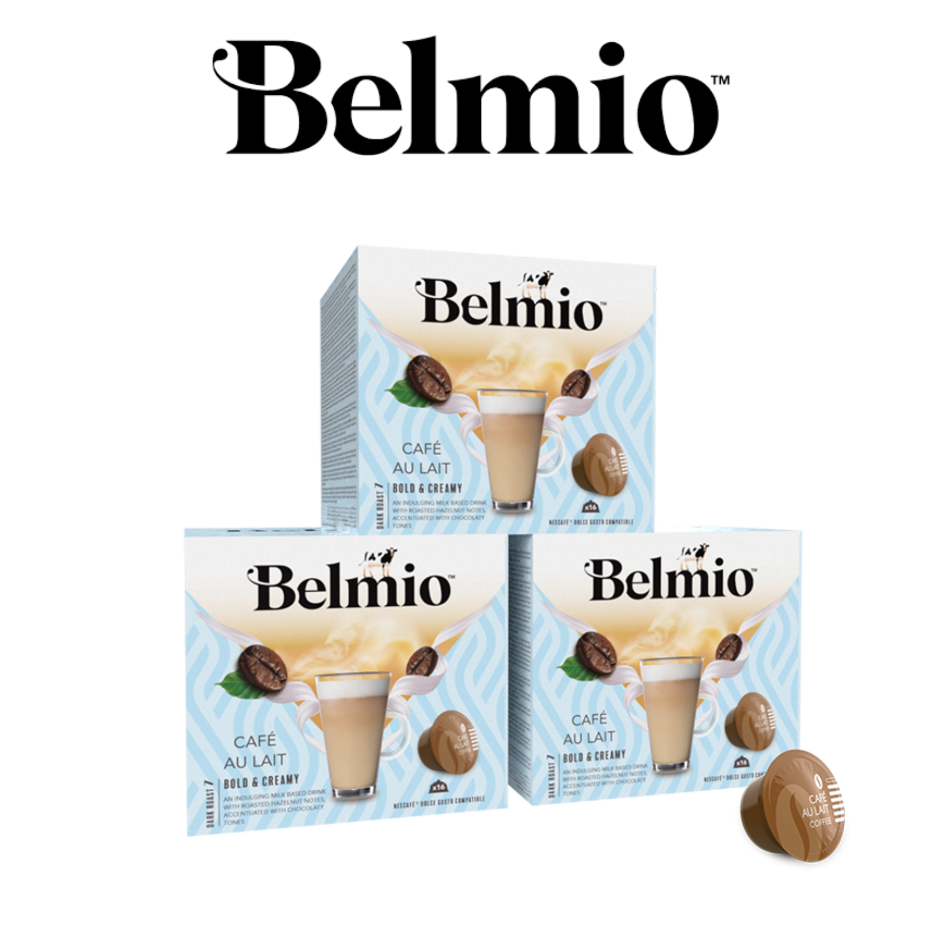 Belmio ПРОМО ПАКЕТ Café au Lait 48 бр. капсули- Dolce Gusto съвместими | Nescafe Dolce Gusto съвместими | Кафе капсули |