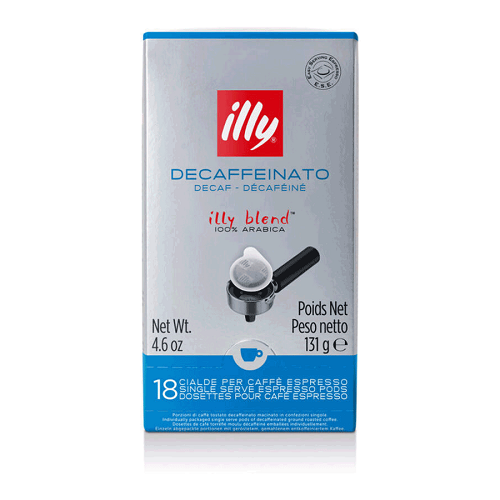 illy decaf espresso моно дози - 18 бр в кутия, e.s.e. падове