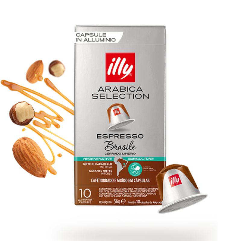 Illy Brasile Cerrado Mineiro Nespresso съвместими капсули 10бр | Nespresso съвместими | Кафе капсули |