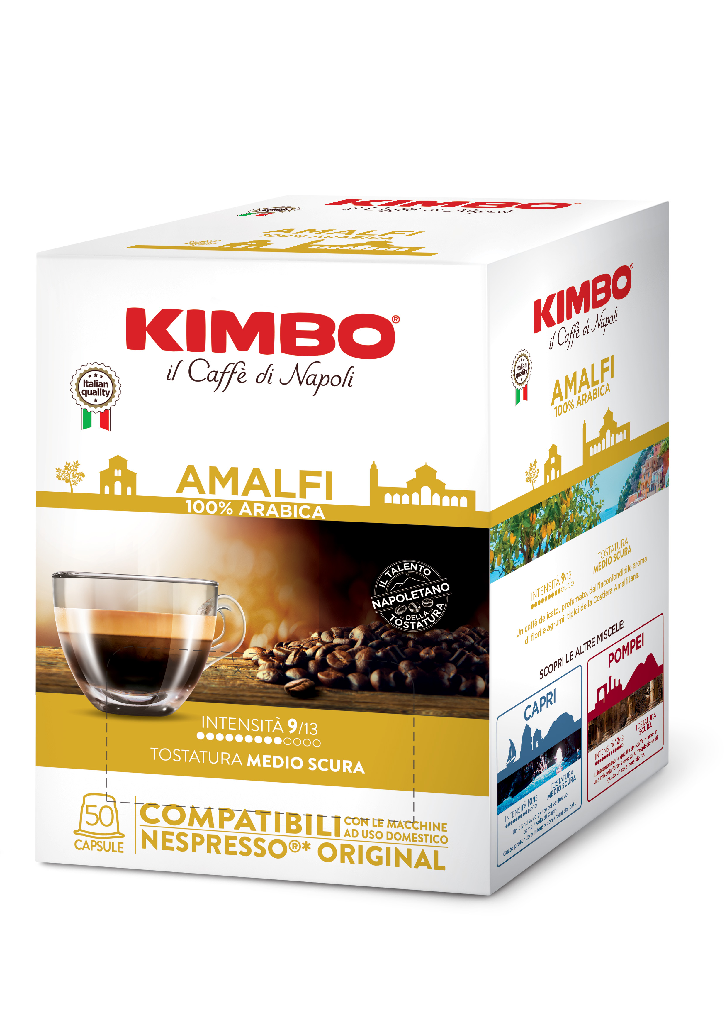 Kimbo AMALFI 100% ARABICA 50бр Nespresso съвместими | Nespresso съвместими | Кафе капсули |