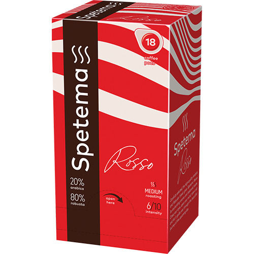Spetema Rosso espresso моно дози 18 бр. | Е.S.E моно дози | Кафе дози |