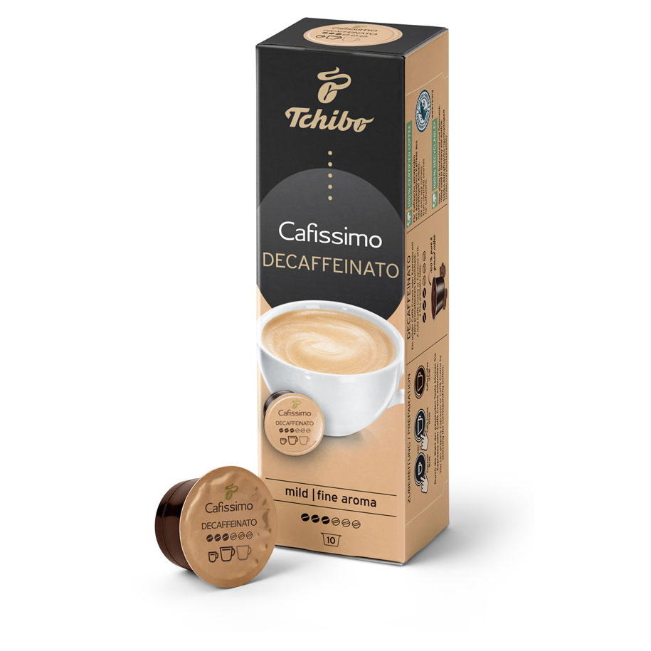 Tchibo Cafissimo Decaffeinato Coffee - 10 бр. Капсули