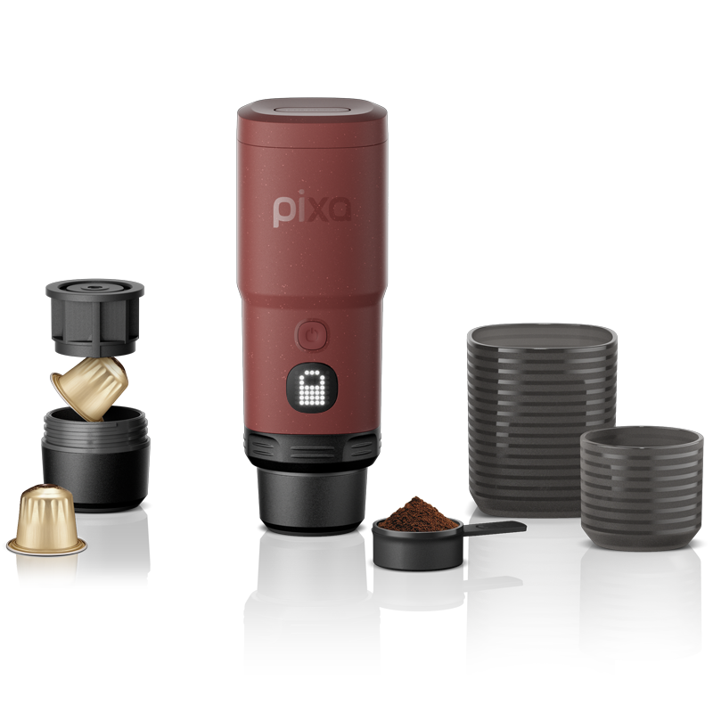 Електрическа преносима кафемашина – Wacaco® Pixapresso Tuscan Red | Еспресо машини | Кафемашини |