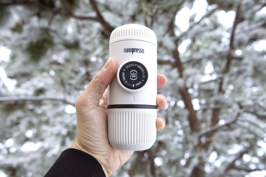 Wacaco® Nanopresso  Chill White + калъф – Преносима портативна машина за еспресо